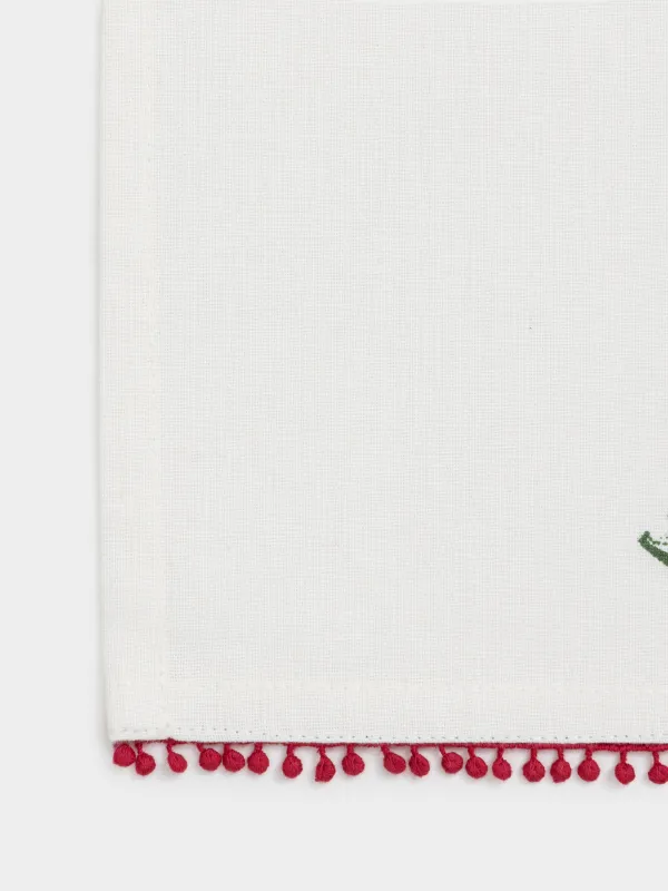 Полотенце кухонное, 40х60 см, хлопок, молочное, Новогодняя елка, Christmas, image-3