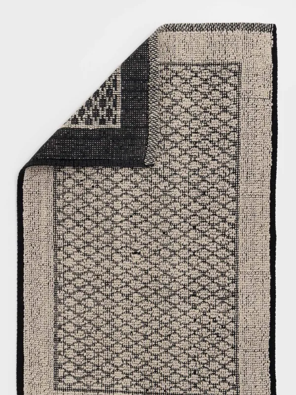 Коврик, 50х80 см, с бахромой, противоскользящий, Rhombic, image-4