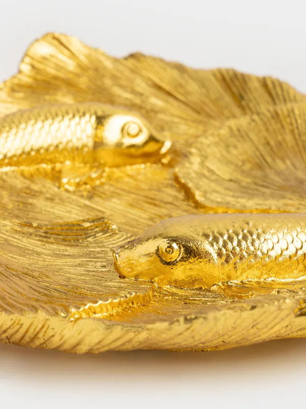 Блюдо декоративное, 30х27 см, Рыбки, Goldfish, image-2