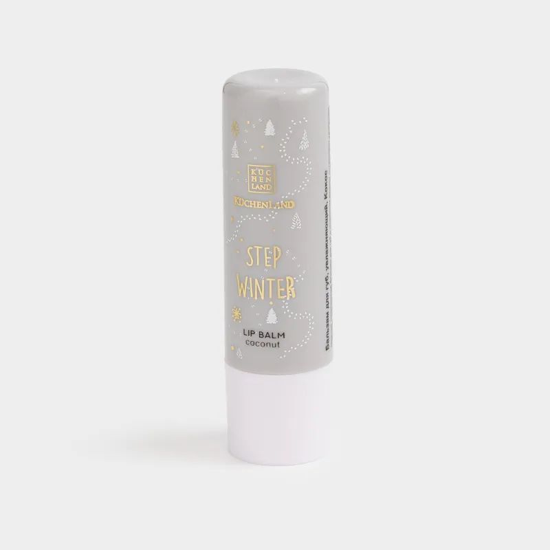 Бальзам для губ, увлажняющий, с блестками, Кокос, Step winter, image-2