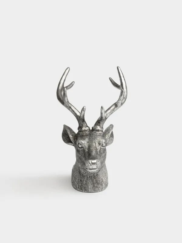 Подставка для бутылки, 19x23x33 см, Олень, Deer silver, image-1