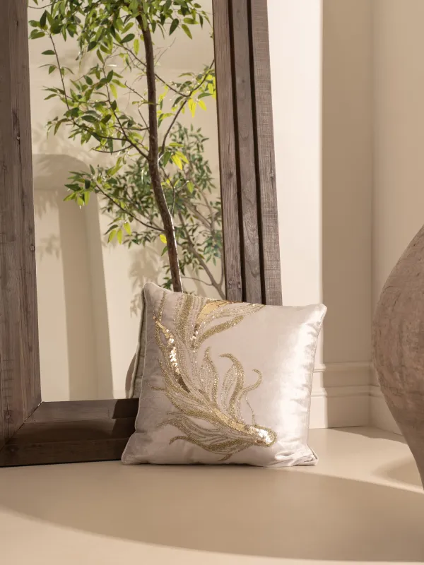 Подушка декоративная, 50х50 см, с бисером, Рыбки, Goldfish, image-8