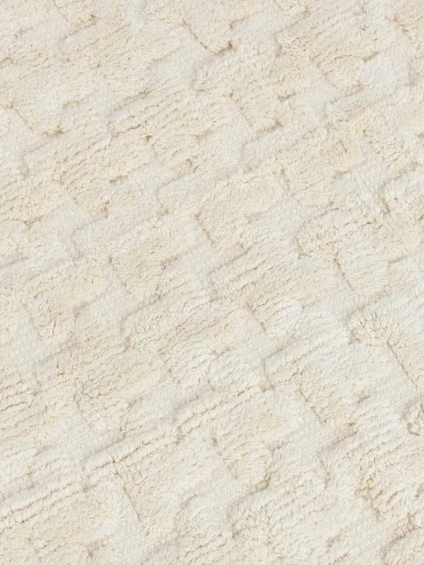 Коврик, 50х80 см, с бахромой, хлопок, песочный, Textured, image-2