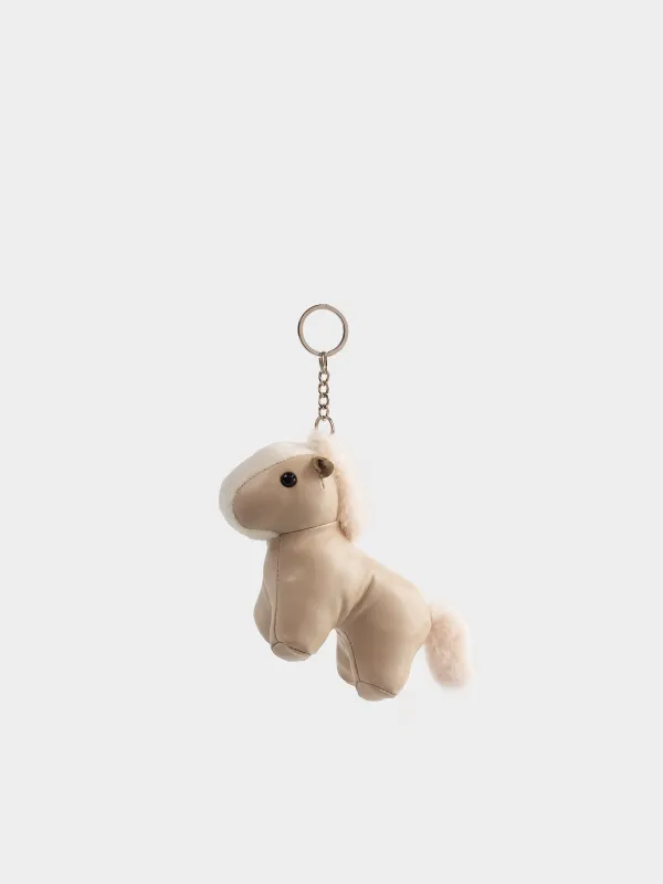 Брелок, 12 см, полиуретан/металл, бежевый, Лошадь, Keychain toy, image-0