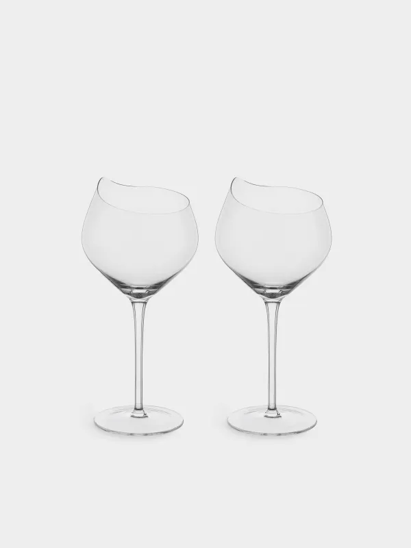 Бокал для красного вина, 480 мл, 2 шт, кристальное стекло, Charm L wavy, image-0