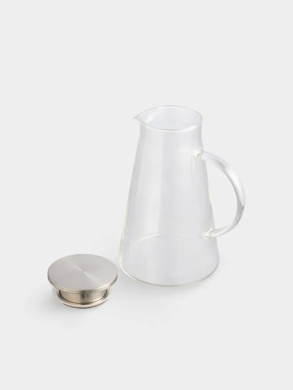 Кувшин, 1,7 л, с крышкой фильтром, Clear, image-2