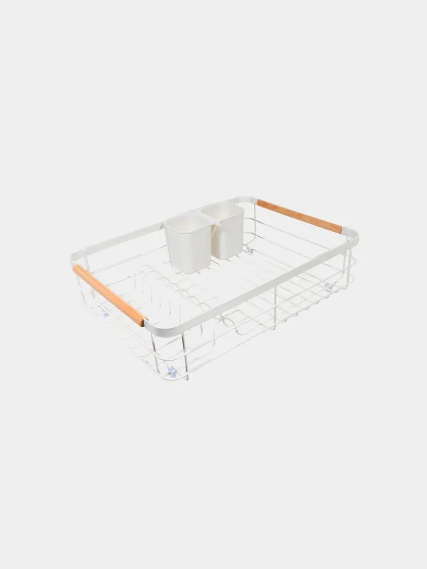 Сушилка для посуды, 43х31 см, с поддоном, White style, image-2