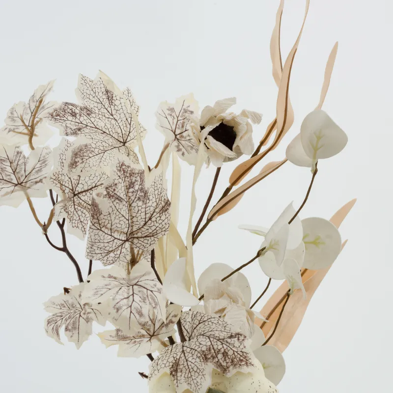 Ветка декоративная, 50 см, пенопласт/полиэстер, Белый букет, Golden glow decor, image-1