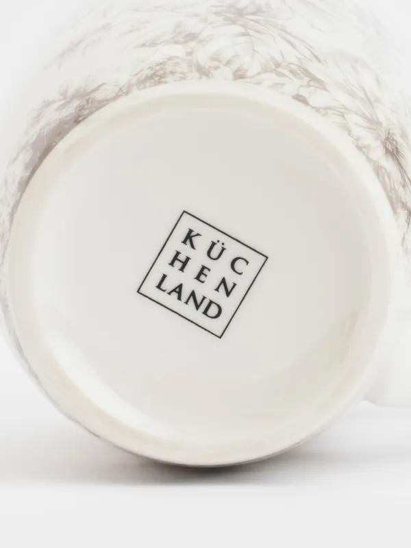 Кружка, 350 мл, 2 шт, Бежевые цветы, Maleo, image-3