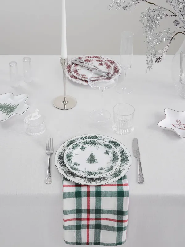 Скатерть, 170х250 см, с кружевом, Звезды, Stars framed, image-1