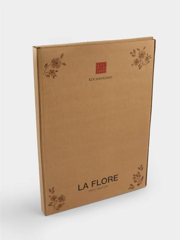 Блюдо, 35х25 см, фарфор N, белое, овальное, Винтажные цветы, La flore, image-6