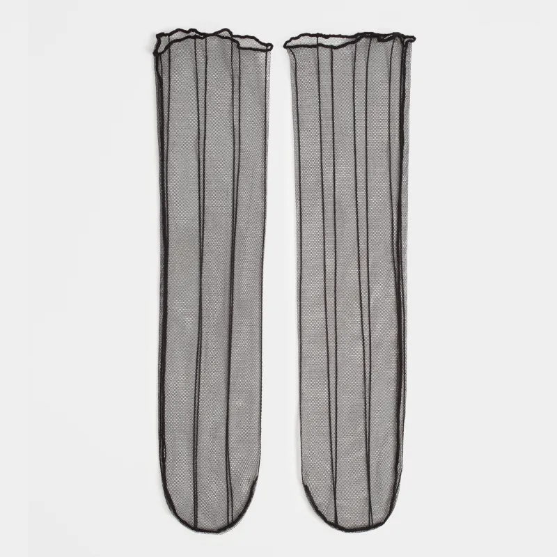 Носки сетчатые, черные, Gridlin