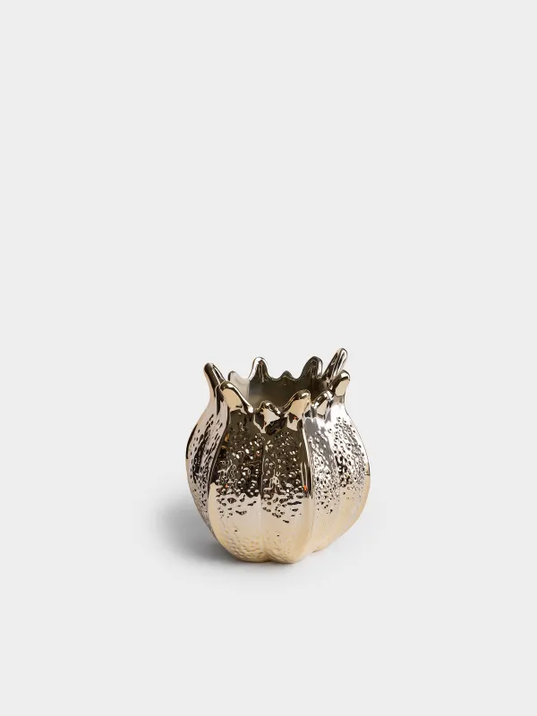 Кашпо, 14х14 см, Гранат, Pomegranate gold, image-0