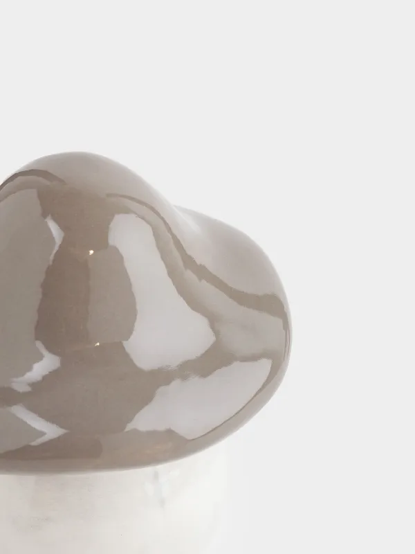 Статуэтка, 8 см, керамика, молочно-серая, Гриб, Slight frost, image-2