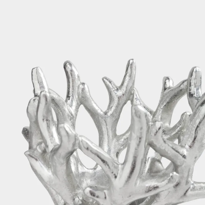 Ваза декоративная, 30 см, полирезин, серебристая, Голова оленя, Deer sparks, image-2