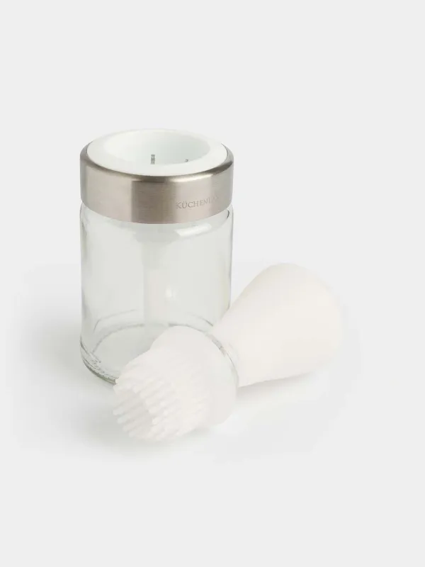 Контейнер для масла, 100 мл, с кисточкой, стекло/силикон, Comfort light, image-1