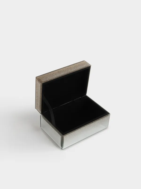 Шкатулка для украшений, 15х10 см, Веточка с шишкой, Glossy, image-1