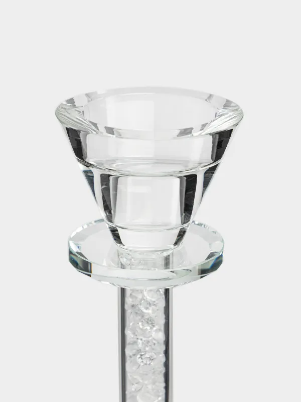 Подсвечник, 16 см, для тонкой свечи, Lux crystal, image-2