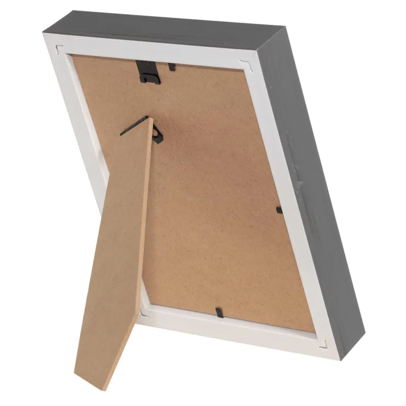 Фоторамка, 16х21 см, пластик/стекло, серая, Gallery, image-1