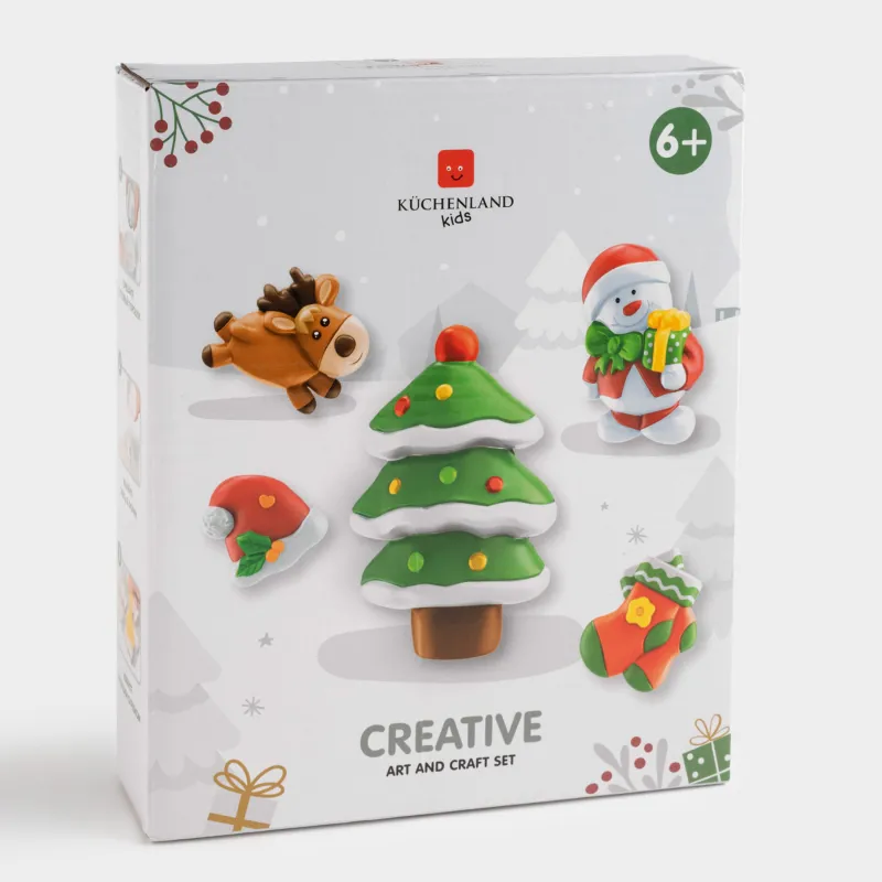 Набор для творчества, 16 пр, создание фигур, гипс, Новогодние атрибуты, Creative