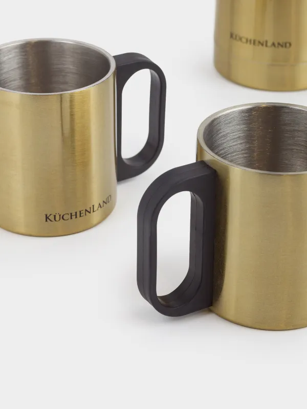 Набор для напитков, 2 перс, 3 пр, дорожный, термос 750 мл, сталь/пластик, золотистый, Classic gold, image-7