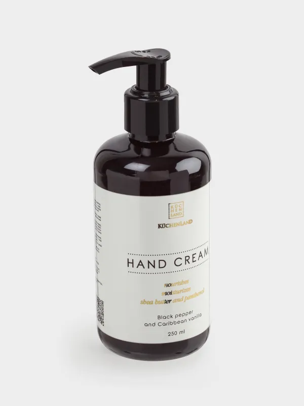Крем для рук, 250 мл, с дозатором, питательный, Черный перец/Карибская ваниль, Perfect care, image-1