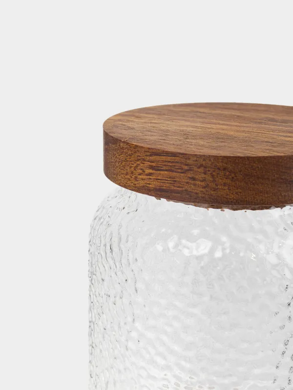 Банка для сыпучих продуктов, 500 мл, Ripply wood, image-2