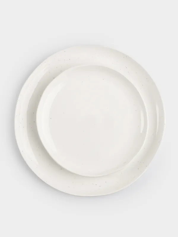 Сервиз обеденный, 6 перс, 18 пр, фарфор N, молочный, Точки, Boho, image-2