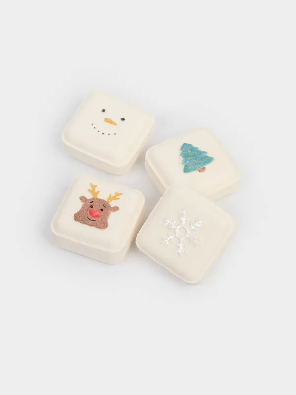 Бомбочка для ванны, 270 гр, 4 шт, в коробке, Кокос и белый шоколад, Body spa, image-1