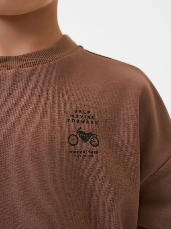 Свитшот детский, для мальчиков, коричневый, Kaiz, image-3