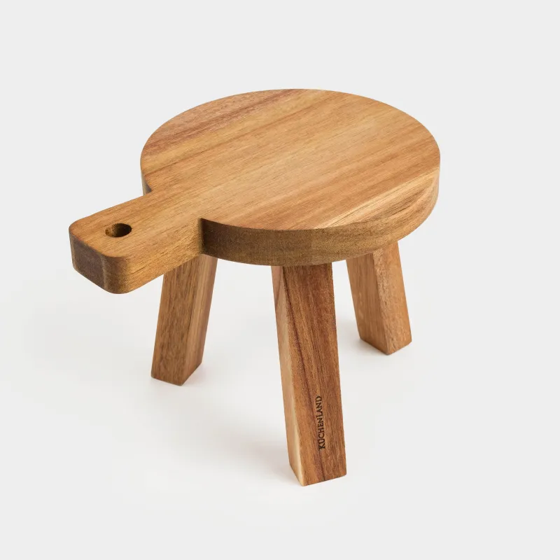 Блюдо сервировочное, 20x15 см, с ручкой, на ножках, Noble tree, image-1