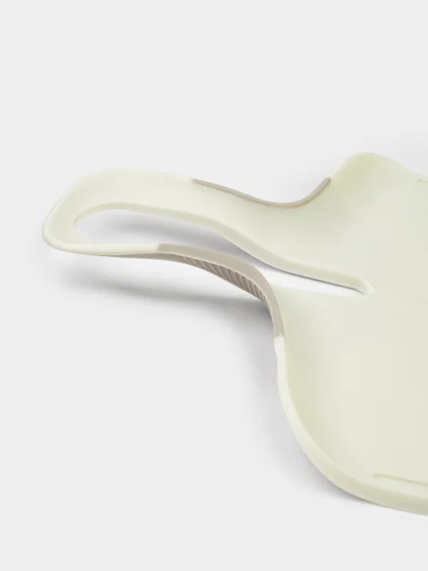 Доска-совок разделочная, 39х22 см, складная, с ручкой, пластик, молочная, Galori, image-4