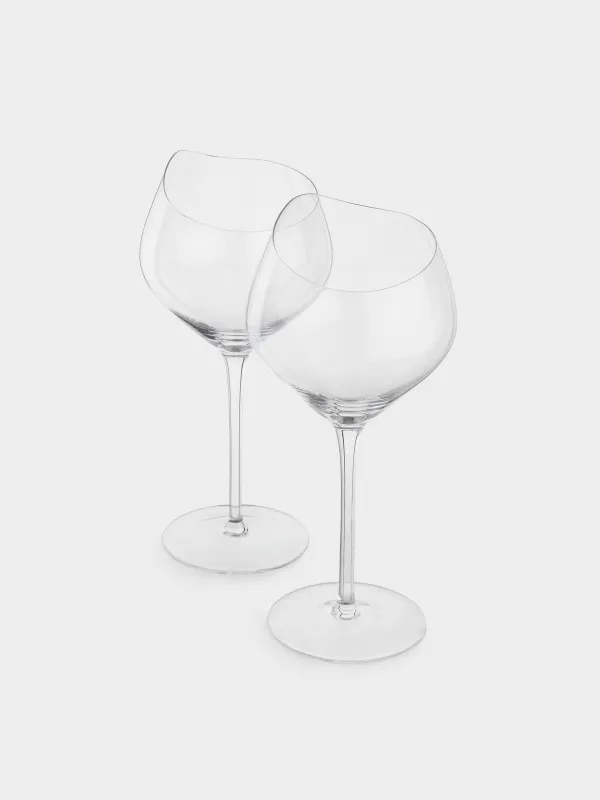 Бокал для красного вина, 480 мл, 2 шт, кристальное стекло, Charm L wavy, image-1
