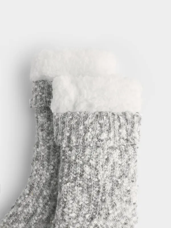 Носки вязаные утепленные, Knitted soft, image-3