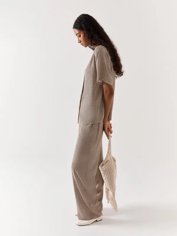 Рубашка, бежевая, Emri, image-3