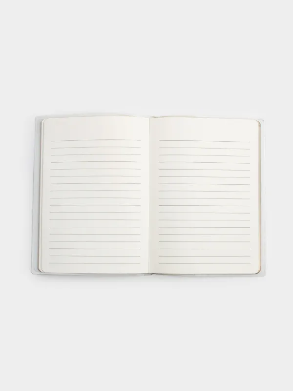 Блокнот для записей, 13х18 см, 80 л, с лентой, ПВХ, молочный, Elegant, Stationery, image-5