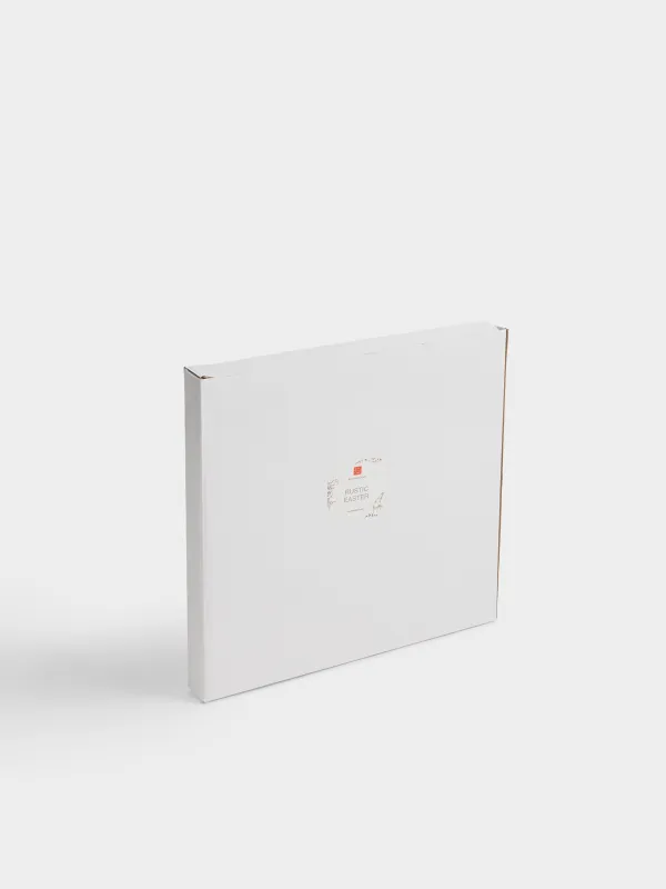 Блюдо пасхальное, 25 см, 13 отд, с местом для кулича, керамика D, бежевое, Rustic Easter, image-5