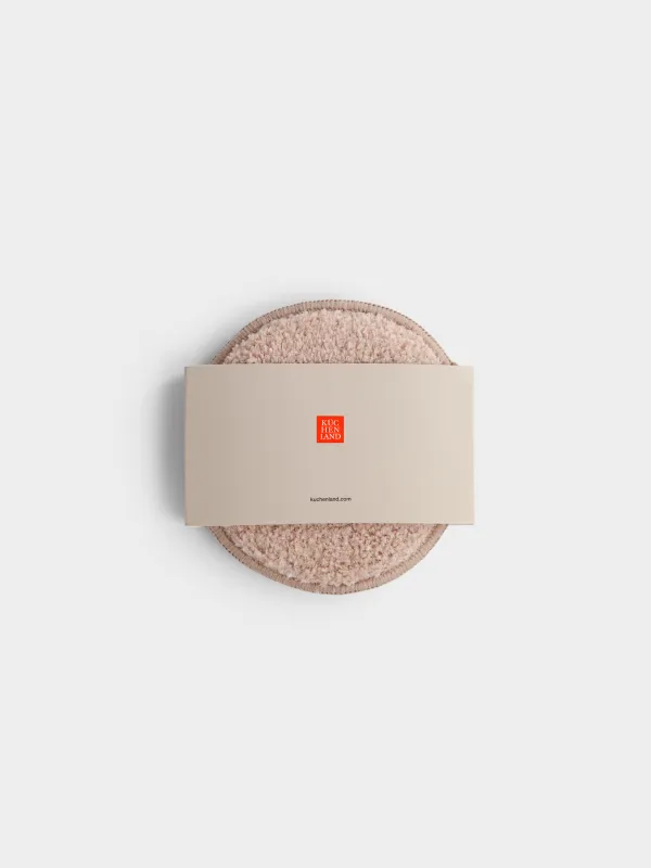 Губка для мытья посуды, чистящая, Beige clean, image-3