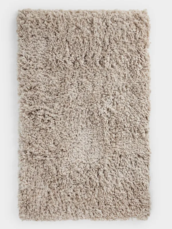 Коврик, 60x90 см, противоскользящий, полиэстер/хлопок, песочный, Spark, image-0