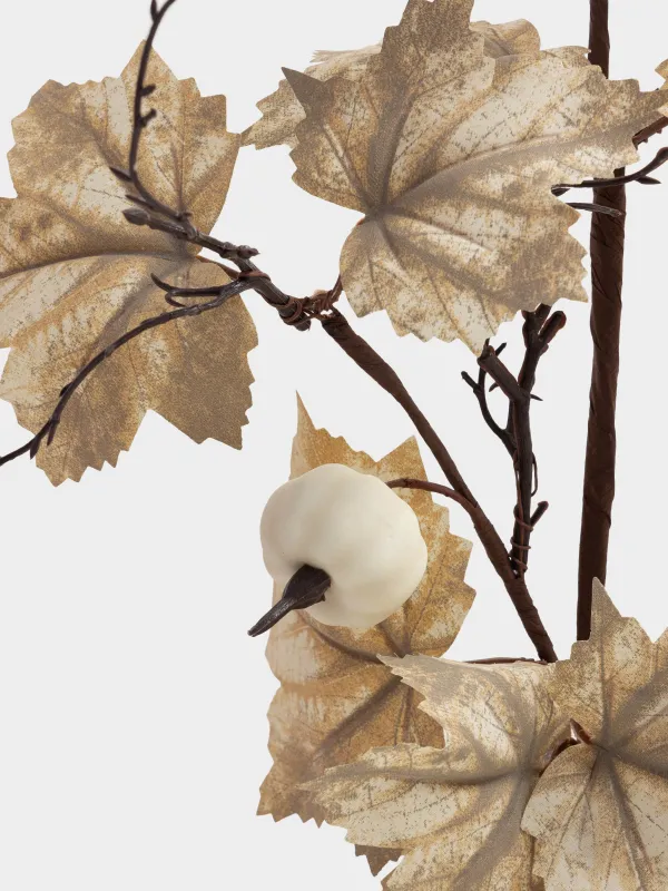 Ветка декоративная, 62 см, Тыквы и кленовые листья, Leafs decor, image-2