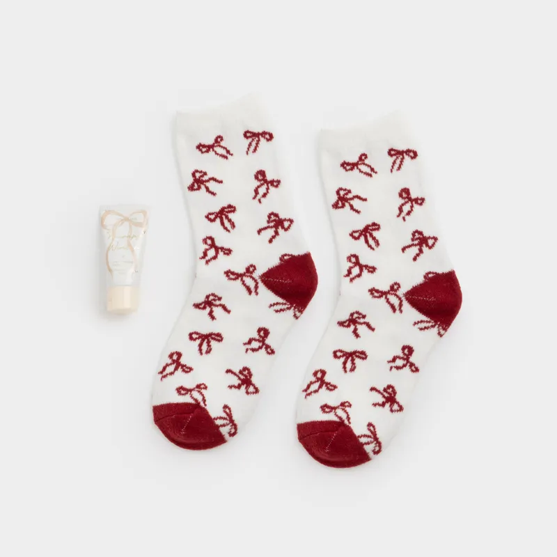 Набор косметический, 2 пр, крем для рук/носки, Кокос/Ваниль, Therapy winter