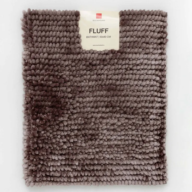 Коврик, 50х80 см, противоскользящий, Fluff, image-5