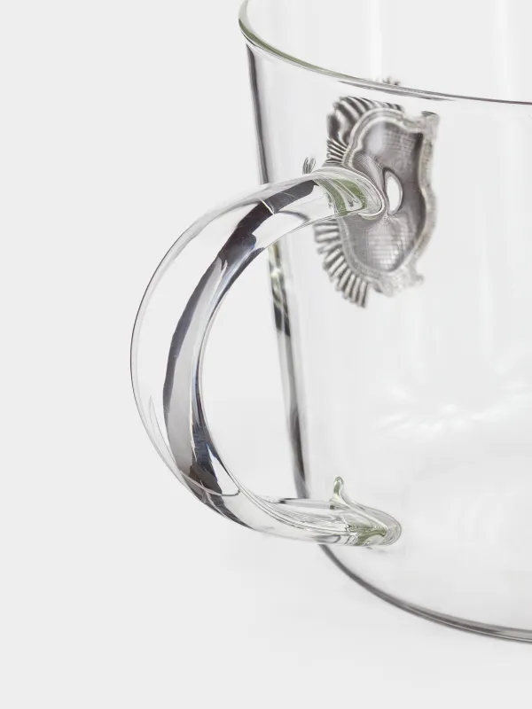 Кружка, 450 мл, стекло Б/металл, Ежик, Lux elements, image-3