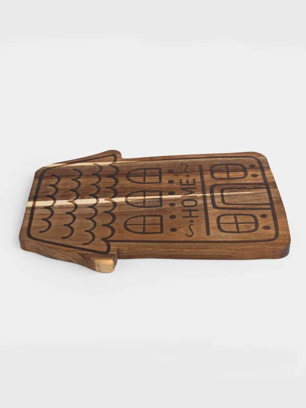 Доска разделочная, 30х23 см, дерево, Дом, Noble tree, image-3