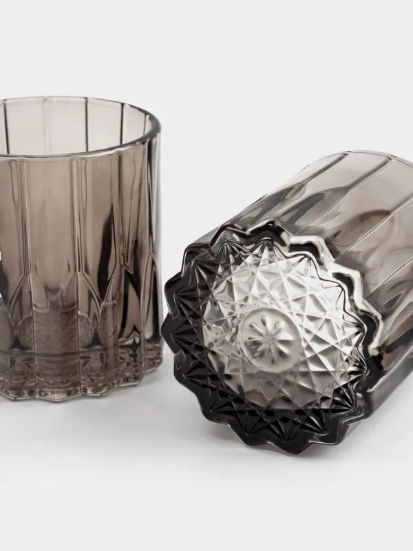 Стакан для виски, 9 см, 260 мл, 2 шт, стекло Р, коричневый, Harbor color, image-4