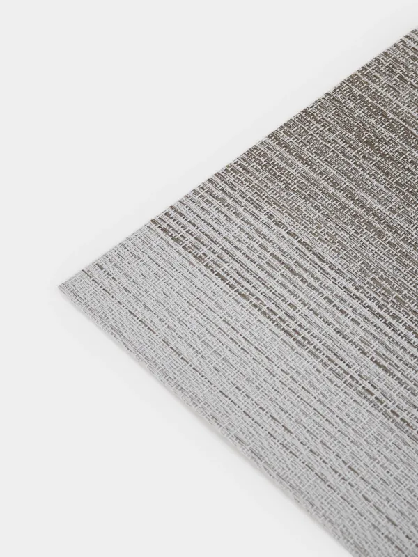 Салфетка под приборы, 30x45 см, ПВХ, прямоугольная, серая, Градиент, Solid, image-3