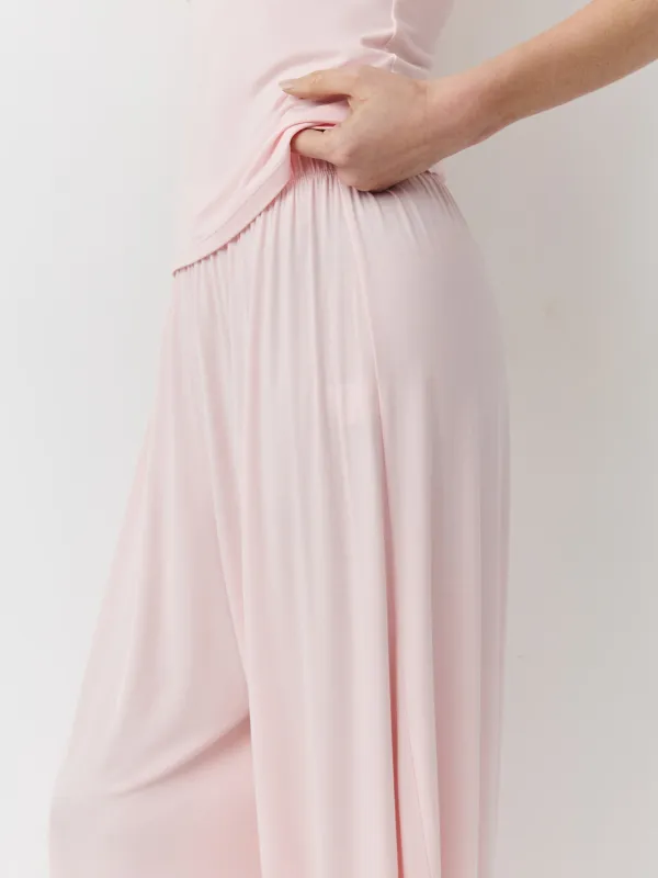 Брюки женские, домашние, р. S, бамбук/эластан К, розовые, Elodie, image-1