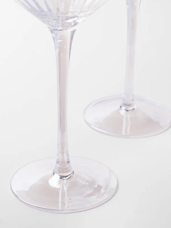 Бокал-креманка для шампанского, 320 мл, 2 шт, стекло, перламутр, Lombardy R polar, image-3