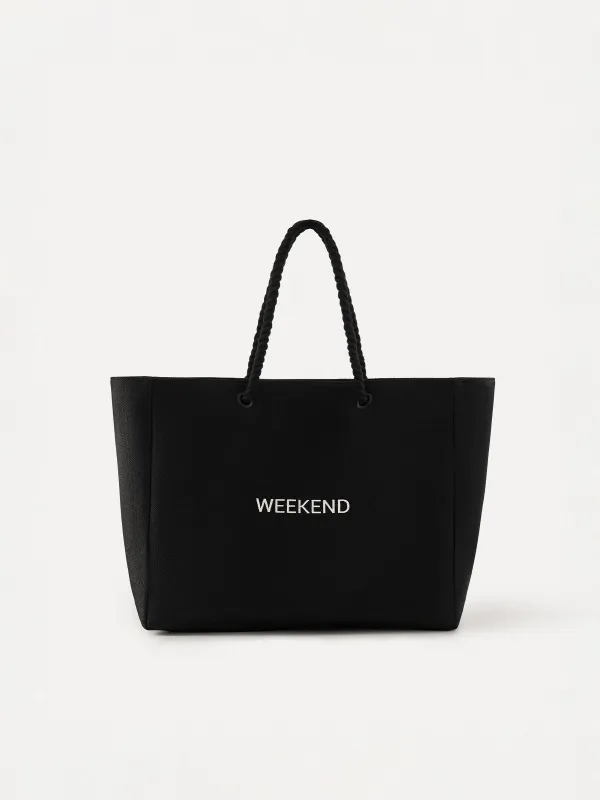 Сумка женская, 44х35 см, полиэстер, черная, Weekend, Coast, image-0
