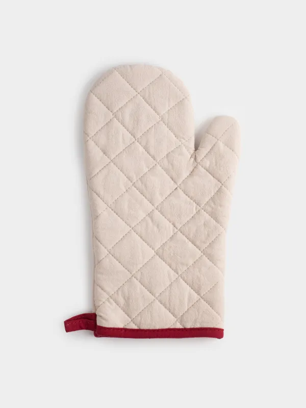 Прихватка-варежка, 18x30 см, хлопок, Horse in scarf, image-1